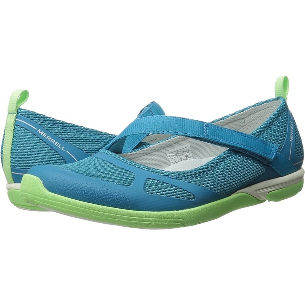 Merrell Blue and Green Ceylon Mary Janes